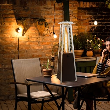 Tangkula Portable Patio Heater - 10,000 BTU Outdoor Tabletop Heater with Stainless Steel
