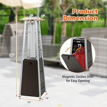Tangkula 10,000 BTU Portable Patio Heater for Outdoors