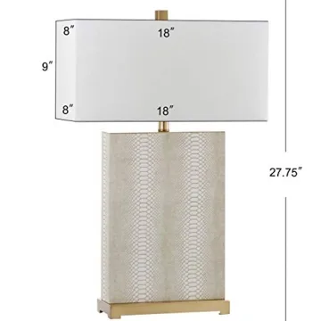 Safavieh Cream Lamp Set of 2 for Elegant Home Decor