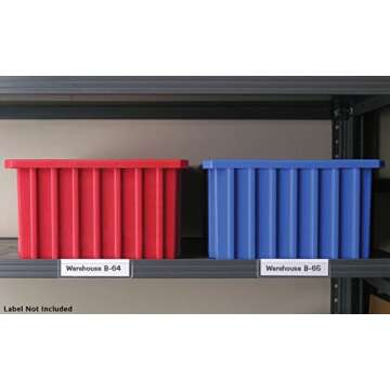 StoreSMART - Peel & Stick 1" x 4" Shelf Tag/Label Holders - 25-Pack - Open Long Side - SPCSTB2432L-25