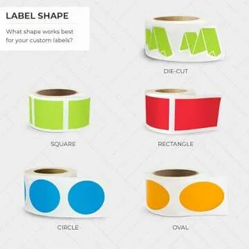 100-500 Pack Custom Clear Stickers Transparent Roll Sticker Waterproof Labels Decals Customized Name Image Address and Business Logo Personalized Sticker Roll