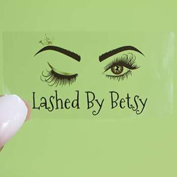 100-500 Pack Custom Clear Stickers Transparent Roll Sticker Waterproof Labels Decals Customized Name Image Address and Business Logo Personalized Sticker Roll