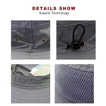 EONPOW Fishing Hats UPF50+ UV Protection Bucket Hat