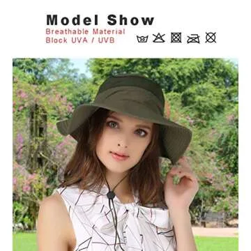 EONPOW Fishing Hats UPF50+ UV Protection Bucket Hat