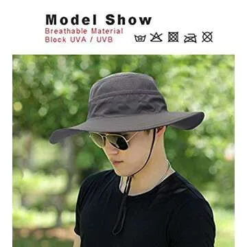 EONPOW Fishing Hats UPF50+ UV Protection Bucket Hat