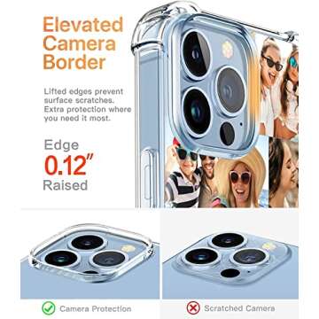 LOQUPE Custom Phone Case for iPhone 12 11 13 Pro Max XR X Xs Anti-Scratch Shock-Resistant Soft Protective TPU Design Your Own Customized Personalized Picture Photo Custom 7 photos (Clear)