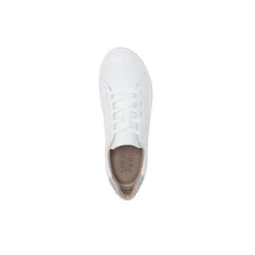 Naturalizer Womens Morrison Comfortable Lace Up Fashion Casual Sneaker,White Leather Iridescent,8.5 W US