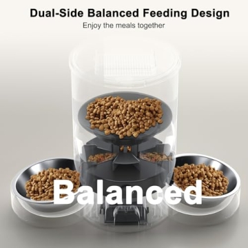 Automatic Cat Feeder for Two Cats with 10s Meal Call