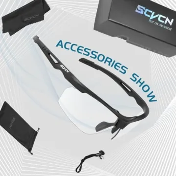 SCVCN Photochromic Sport Sunglasses with UV400 Protection