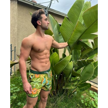 Maamgic Men's Vintage Swim Trunks for Summer Fun