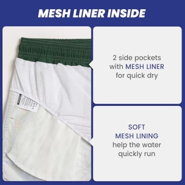 Maamgic Men's Vintage Swim Trunks for Summer Fun