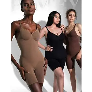 PUMIEY Shapewear Bodysuit for Women with Tummy Control