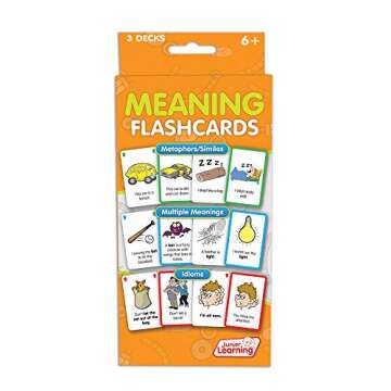 Junior Learning JL207 Meaning Flashcards - A Fun Learning Tool for Kids