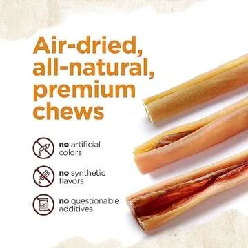 Natural Farm Dog Chew Bully Cheek Sticks for Healthy Teeth