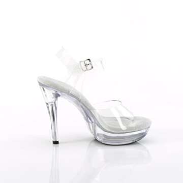 Pleaser Fabulicious Women's Cocktail-508 Ankle-Strap Sandal