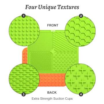 MateeyLife X Large Lick Mat for Dogs and Cats with Suction Cups, Dog Lick Mat for Anxiety Relief, Do...