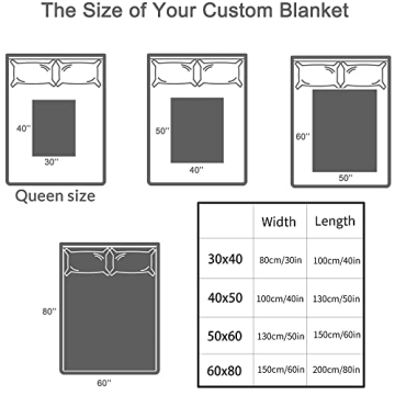 Youltar Personalized Baby Blanket Soft Custom Name Rainbow