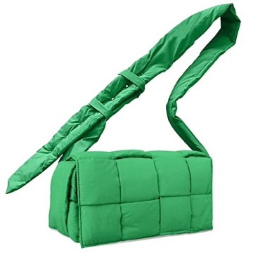 Stylish INPAKSA Puffer Woven Bag - Spacious & Comfortable Crossbody for Women