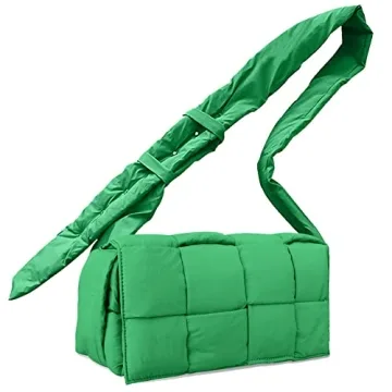 Stylish INPAKSA Puffer Woven Bag - Spacious & Comfortable Crossbody for Women