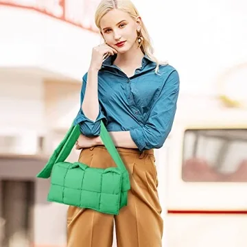 INPAKSA Puffer Woven Crossbody Bag - Stylish & Spacious