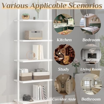 Karl Home Ladder Shelf - Elegant 5 Tier Storage Solution