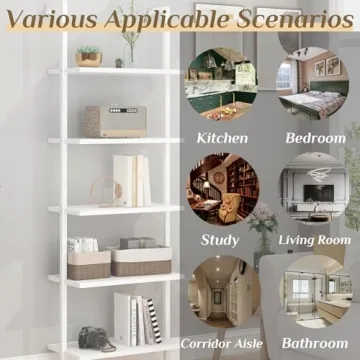 Karl Home Ladder Shelf - Elegant 5 Tier Storage Solution