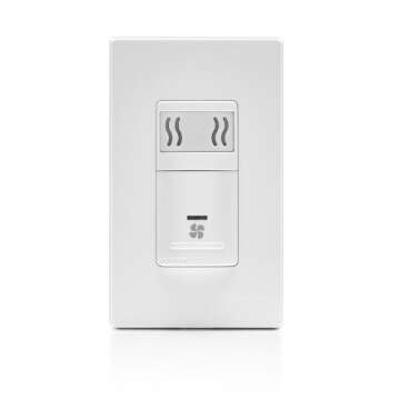 Leviton IPHS5-1LW Decora In-Wall Humidity Sensor & Fan Control for Homes