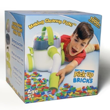 Pick Up Bricks Toy Cleanup Vacuum for Kids, Works w/Lego Bricks, LOL Doll Acc. & More, Boys and Girls Ages 4-9