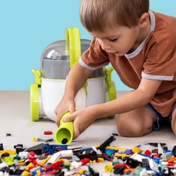 Pick Up Bricks Toy Cleanup Vacuum for Kids, Works w/Lego Bricks, LOL Doll Acc. & More, Boys and Girls Ages 4-9