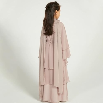 Muslim Chiffon Abaya Dress for Girls - Elegance & Comfort