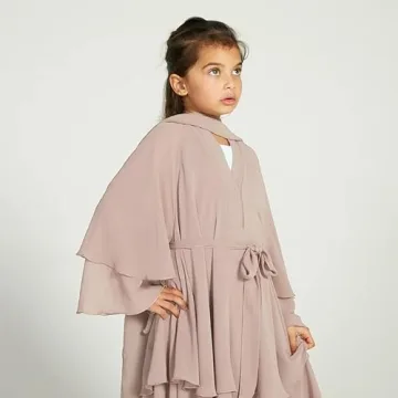 Muslim Chiffon Abaya Dress for Girls - Elegance & Comfort
