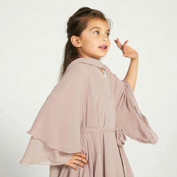 Muslim Chiffon Abaya Dress for Girls - Elegance & Comfort