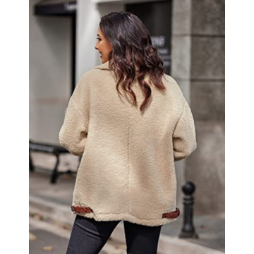 Stylish HOTOUCH Women's Plus Size Sherpa Fleece Jacket