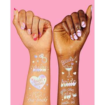 xo, Fetti Cheers Bachelorette Temporary Tattoos | 40 Styles