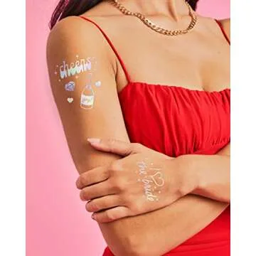 xo, Fetti Cheers Bachelorette Temporary Tattoos | 40 Styles