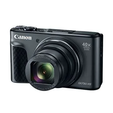 Canon PowerShot SX730 Digital Camera w/40x Optical Zoom & 3 Inch Tilt LCD - Wi-Fi, NFC, & Bluetooth Enabled (Black)