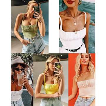 Women’s Sexy Summer Stylish Crop Tank Top in White