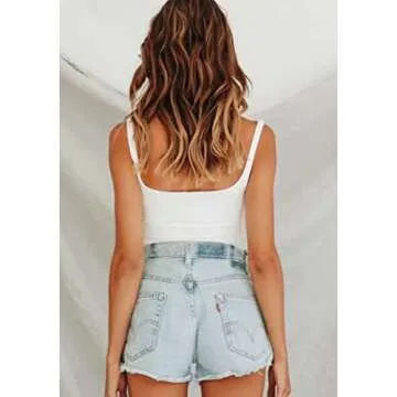 Women’s Sexy Summer Stylish Crop Tank Top in White