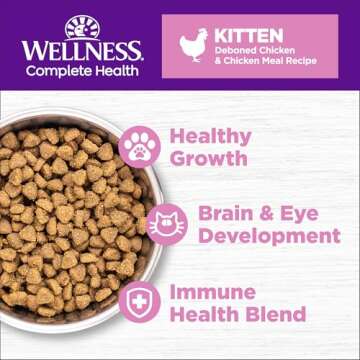 Wellness Natural Pet Food Complete Health Natural Grain Free Deboned Chicken & Chicken Meal Dry Kitt...
