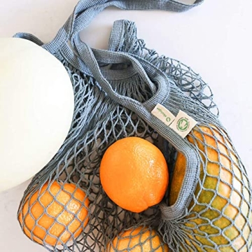 Eco-Friendly EKOLOJEE Organic Reusable Shopping Bags 4 Pack