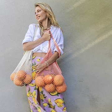 Eco-Friendly EKOLOJEE Organic Reusable Shopping Bags 4 Pack