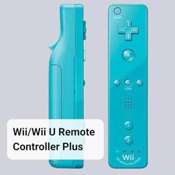 Wii Remote with Motion Plus - Wireless Bluetooth Game Controller - Official Wii and Wii U Compatible...