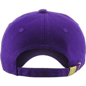 KB-LOW PUR Classic Cotton Dad Hat Adjustable Plain Cap. Polo Style Low Profile (Unstructured) (Classic) Purple Adjustable