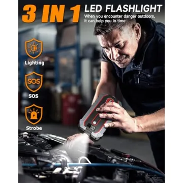 Coonyes 2000A Car Jump Starter with Flashlight