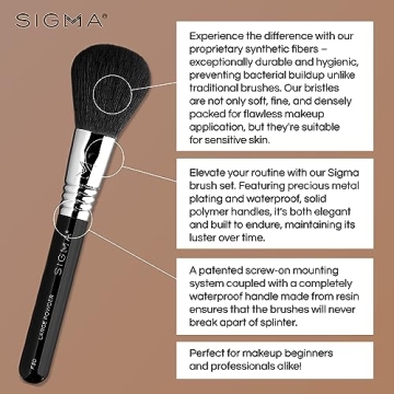 Sigma Beauty Travel Makeup Brush Set for Flawless Looks