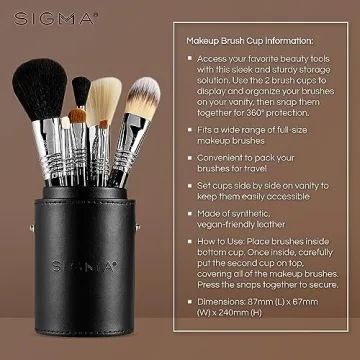 Sigma Beauty Travel Makeup Brush Set for Flawless Looks