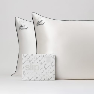 Slip Just Married Silk Pillowcase Set for Luxurious Sleep