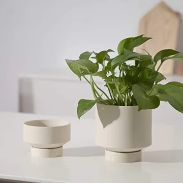 Elegant UBEE Ceramic Indoor Plant Pots Set for Any Decor