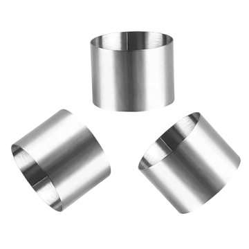 ICYANG 2 Inch Mini Cookie Cutters, Round Mouse Cookie Cutter, Easter Stainless Steel Ring Molds for ...