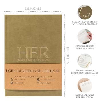 Heavenly Finds Daily Prayer Journal for Women - 6 Months